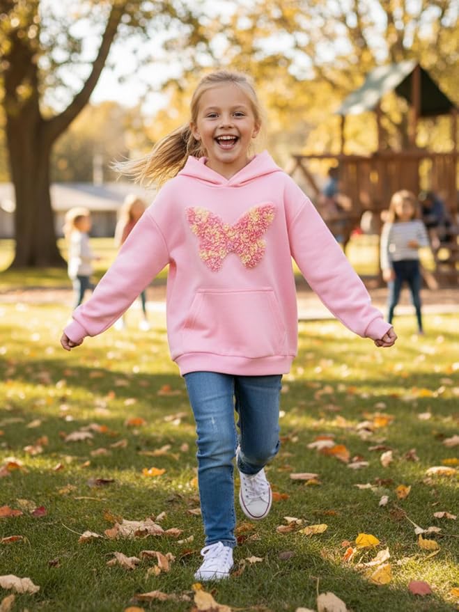 WELAKEN Sweatshirts for Girls Toddler & Kids II Little Girl's Pullover Tops - Image 2