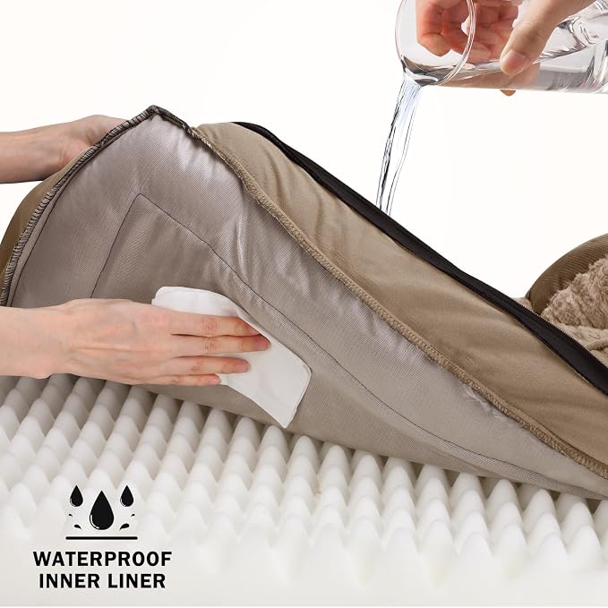 INVENHO Orthopedic Extra Large Dog Bed, XXL Waterproof Dog Sofa, Egg-Crate Foam - Image 3