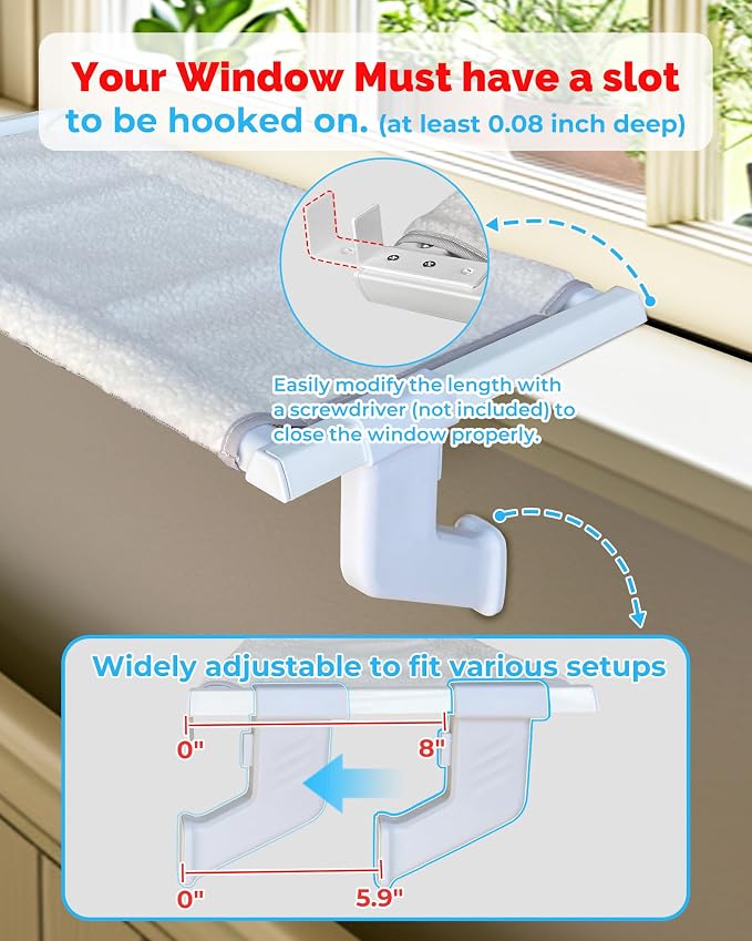Heavy-Duty Cat Window Sill Perch All-Metal Frame Supports up to 120 lbs – - Image 3