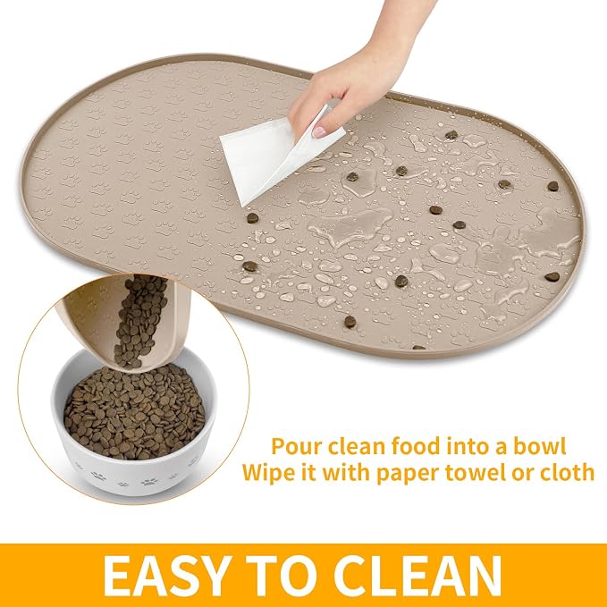 KPWACD Dog Food Mat Anti-Slip Bowl Mats - Image 6