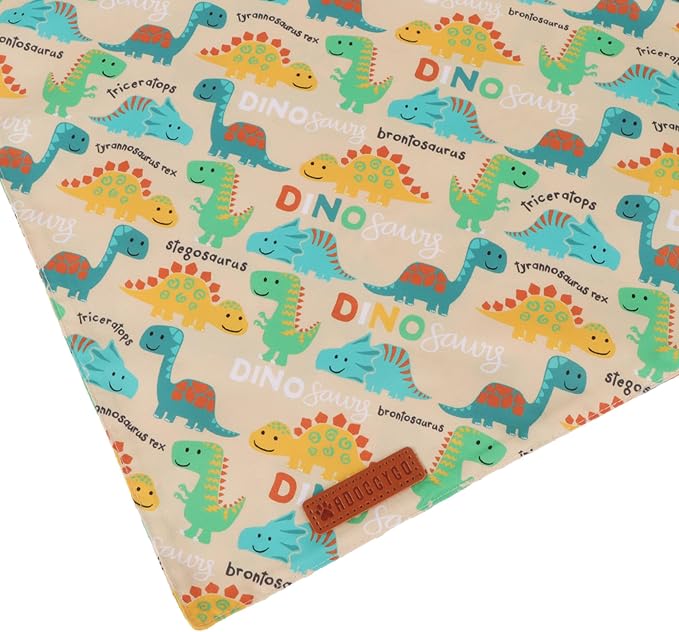 ADOGGYGO Dinosaur Dog Bandanas 2 Pack, Reversible Colorful Animal Pet Scarf - Image 6