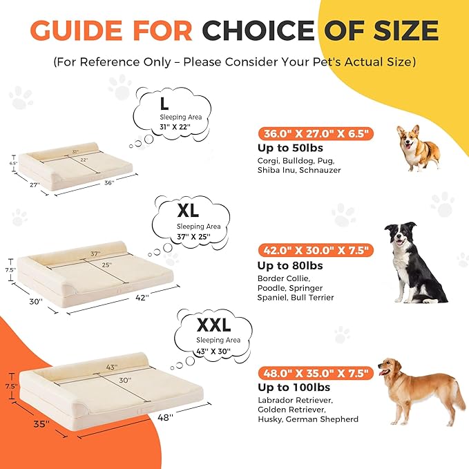 Dog Bed Large Sized Dogs, XXL Orthopedic Dog Bed - Image 4