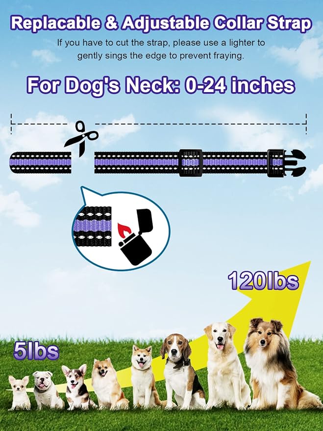 Bousnic Dog Shock Collar 2 Dogs - 3300 ft Waterproof Training Collar - Image 6