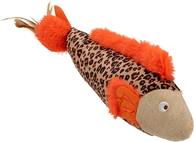SmartyKat Instincts HappyNip Fin Frenzy Fish Kicker Crinkle Plush Cat Toy - Image 5