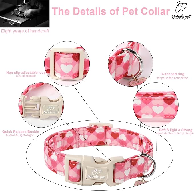 Valentines Dog Collar for Giant Large Dogs - Image 5
