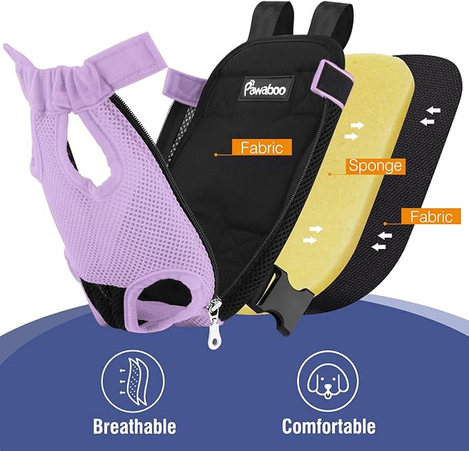 Pawaboo Pet Carrier Backpack, Adjustable Pet Front Cat Dog Carrier Backpack - Image 5
