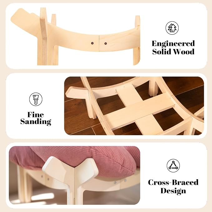 CHEERHOME PETS Elevated Cat Bed Wooden - Image 6