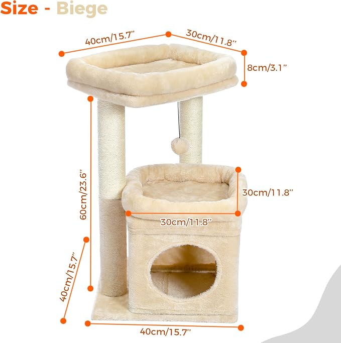 PEQULTI Cat Tree Cat Tower for Indoor Cats - Image 4