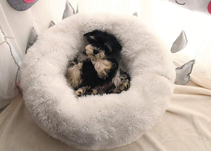 BODISEINT Modern Soft Plush Round Pet Bed - Image 6