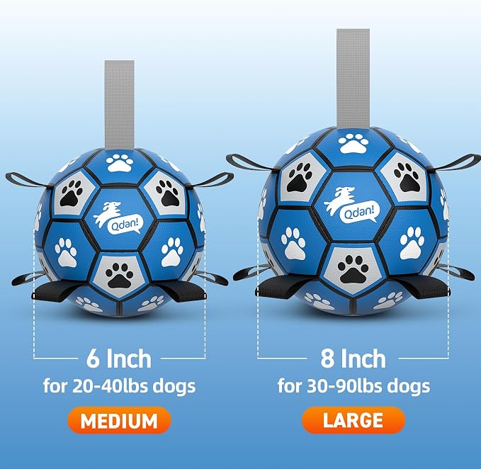 QDAN Dog Ropes Toys, Soccer Ball - Image 5