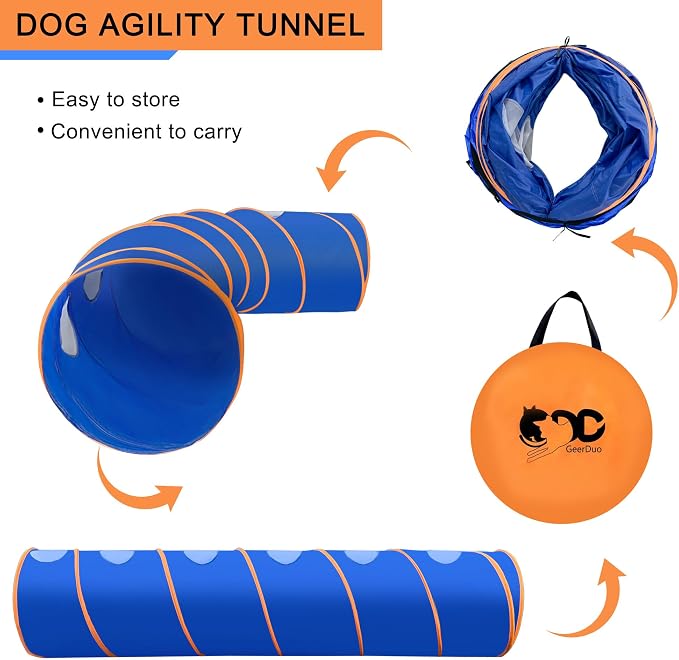 Dog Agility Tunnel with Ventilated mesh, Dog Agility Equipment, Dog Agility - Image 4