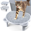 Adjustable Cat Ramp Litter Box Step Double Layer by Bartuke