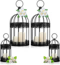 Sliner 4 Pcs Birdcage Candle Holder Valentine Decorative Bird Cages by Sliner