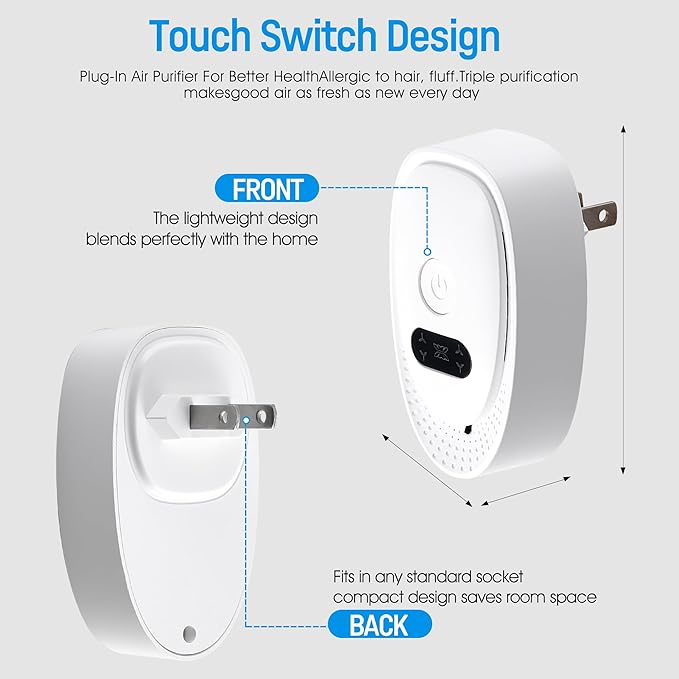 Plug In Air Purifier 4 Pack，Negative Air Ionizer - Image 7