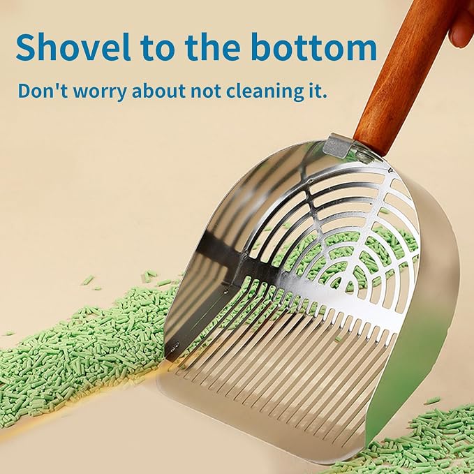 Stainless Steel Metal Cat Litter Scoop - Image 6
