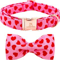Lionheart glory Dog Bow Collar Valentine's Day Dog Collar by LionheartGlory