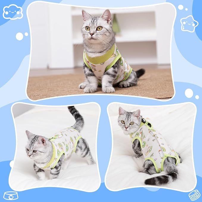 Cat Recovery Suit Female, Breathable Cat Onesie After Surgery Female - Image 4