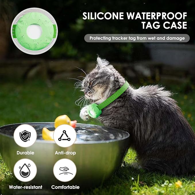 Cat Tracker, MINI GPS Tracker for Cats, No Monthly Fee Pet Tracker Compatible - Image 6