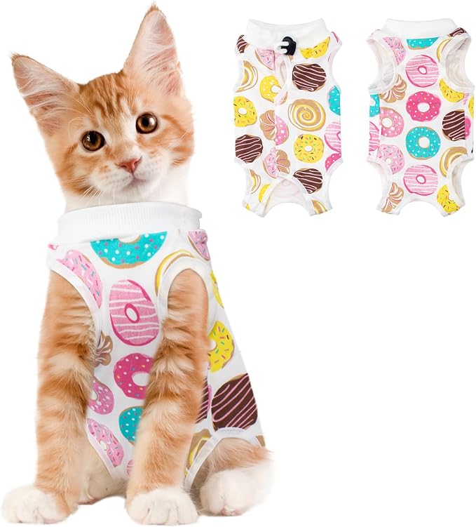 Coppthinktu Cat Recovery Suit Female, Breathable Cat Onesie After Surgery Female by Coppthinktu