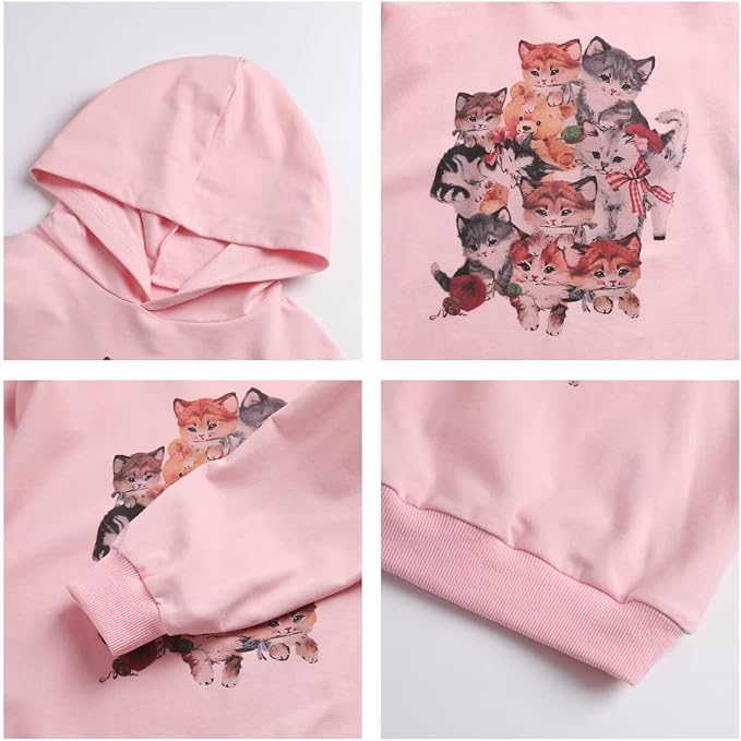 WELAKEN Sweatshirts for Girls Toddler & Kids II Little Girl's Pullover Tops - Image 4