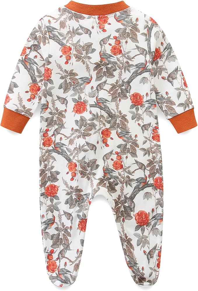 Unisex Baby Boy and Girl Zipper Onesie Toddler Footie One-Piece Infant Romper - Image 2