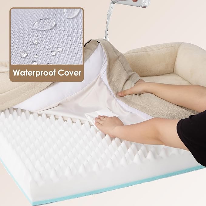 EHEYCIGA Orthopedic Dog Bed for Large Sized Dog, Waterproof Liner & Washable - Image 4