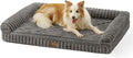 Cute Dog Bed for Large Dogs, Faux Rabbit Fur Orthopedic Foam Dog Bed by COZYKISS