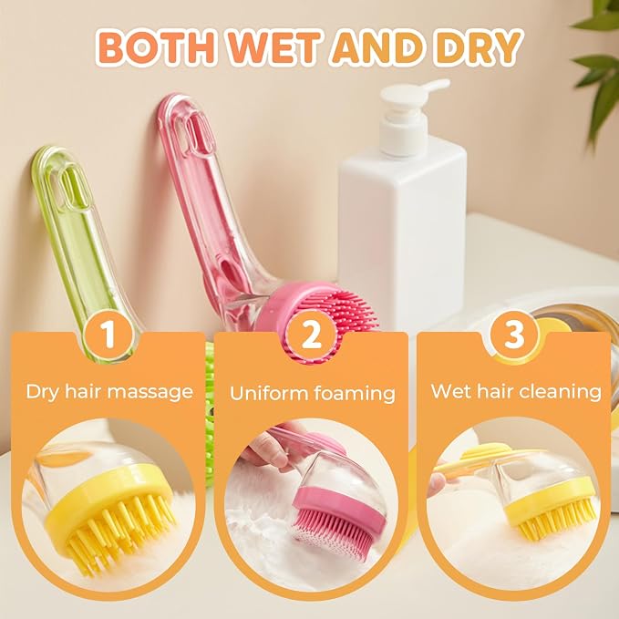 Pet Bath Brush, 2025 New 2 in 1 Dog Bath Brush - Image 3