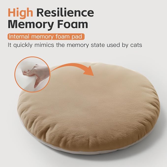 PJYuCien Premium Orthopedic Memory Foam Round Pet Bed - Image 5