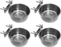 Tfwadmx 4 Pcs Stainless Steel Bird Bowls by Tfwadmx