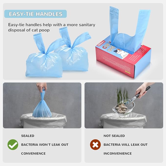Cat Litter Bags, Ultra Thick, Leak-Proof, Disposable, 15 Liters Capacity - Image 2