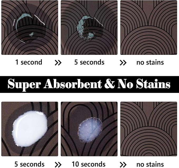 Dog Food Mats for Floors Absorbent, Pet Cat Food Mat - Image 2