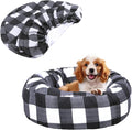 Round Dog Bed Cover Washable Elastic Edged Pet Bed Protector by Hoopttay