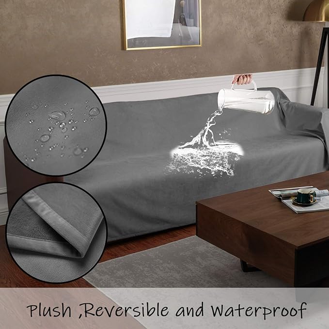 Ameritex Pet Bed Blanket Reversible 100% Waterproof Velvet Super Soft - Image 4