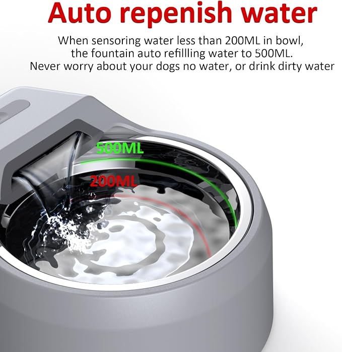 Dog Water Fountain Auto Filling Dog Water Dispenser Connect Water Supply - Image 4