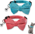 Sliverdew 2 Pcs Velvet Cat Bow Tie Collar Breakaway Cat Collar by Sliverdew