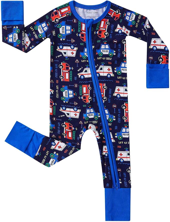 pureborn Baby Infant Boys Girls Sleeper Snug Fit Viscose from Bamboo Pajamas by pureborn