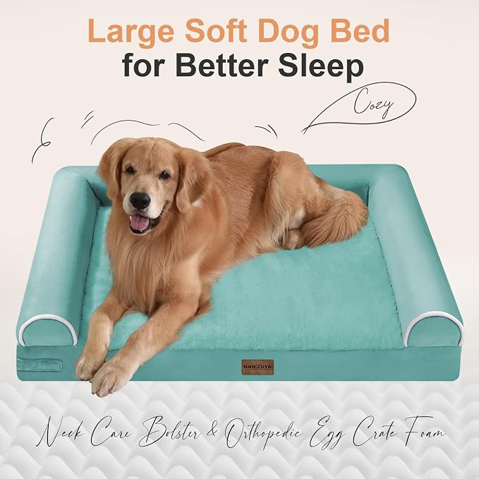 Large Dog Bed Orthopedic Washable: Jumbo Dog Bed Bolster Extra Large Dogs Egg - Image 2