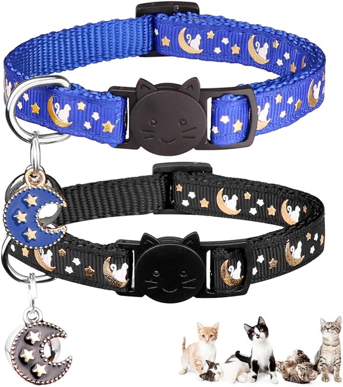 2Pcs Breakaway Cats Collars Cat Collars by Baeuppit