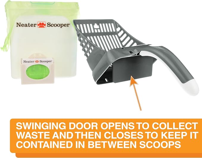 Neater Pet Brands Neater Scooper Standard Cat Litter Scoop, 195 Refill Bags – - Image 3