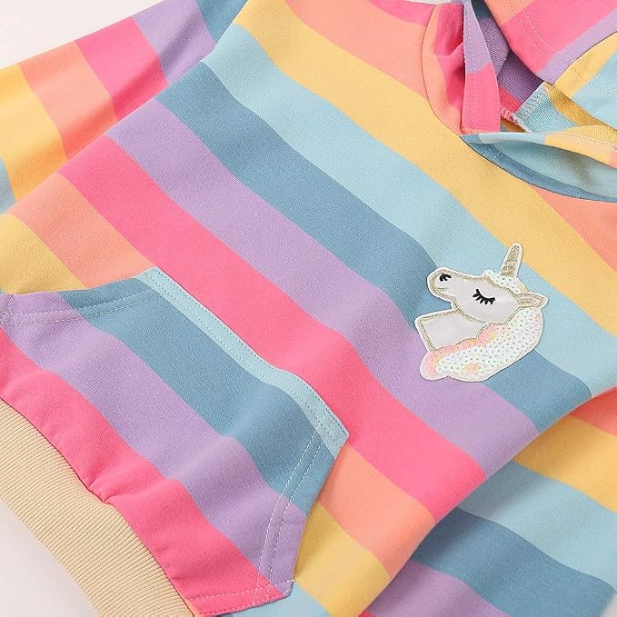 WELAKEN Sweatshirts for Girls Toddler & Kids II Little Girl's Pullover Tops - Image 4