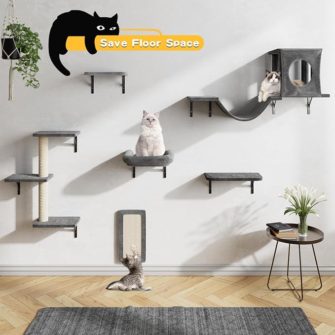 NUNU LAB Cat Wall Shelves, Indoor Cat Furniture - Image 4