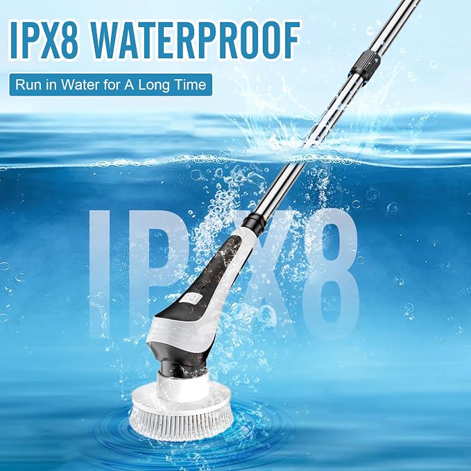 Electric Fish Tank Cleaner, Aquarium Spin Cleaning Brush, IPX8 Waterproof - Image 6
