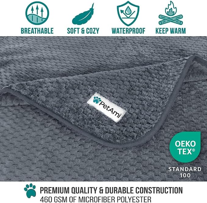 PetAmi Waterproof Dog Blanket, Leakproof Puppy Blanket - Image 3