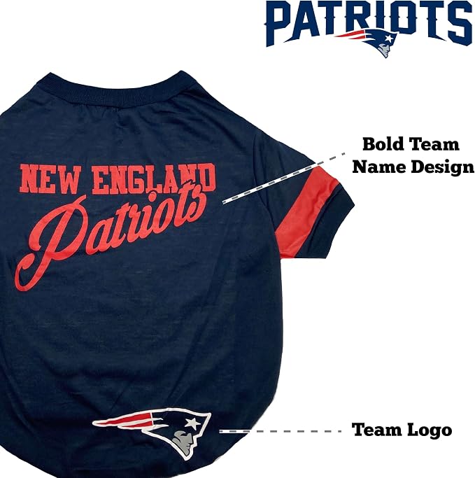 NFL New England Patriots Dog & Cat T-Shirt - Image 5