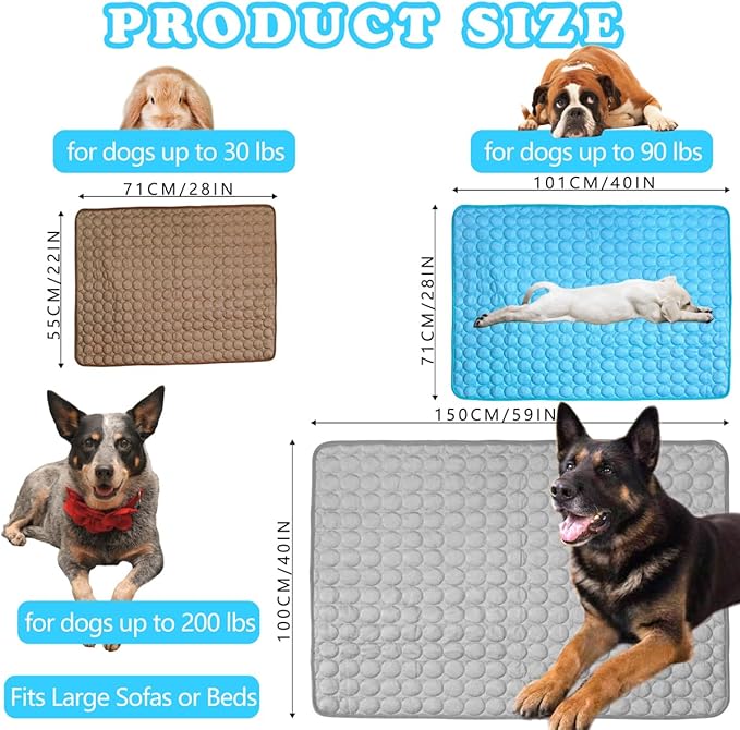 Dog Cooling Mat for Dogs, Pet Cooling Pad Bed for Dog Easy Washable for All - Image 3