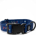 Lucy & Co. Space Doodle Adjustable Dog Collar- Cute Designer Pet Collar by LucyCo