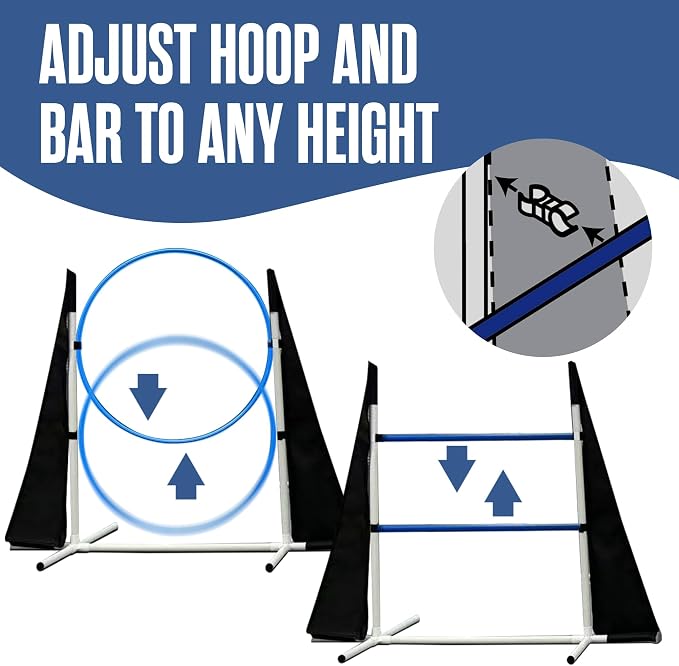 Houseables Dog Agility Course Backyard Set, Dog Agility Equipment, Obstacle - Image 4