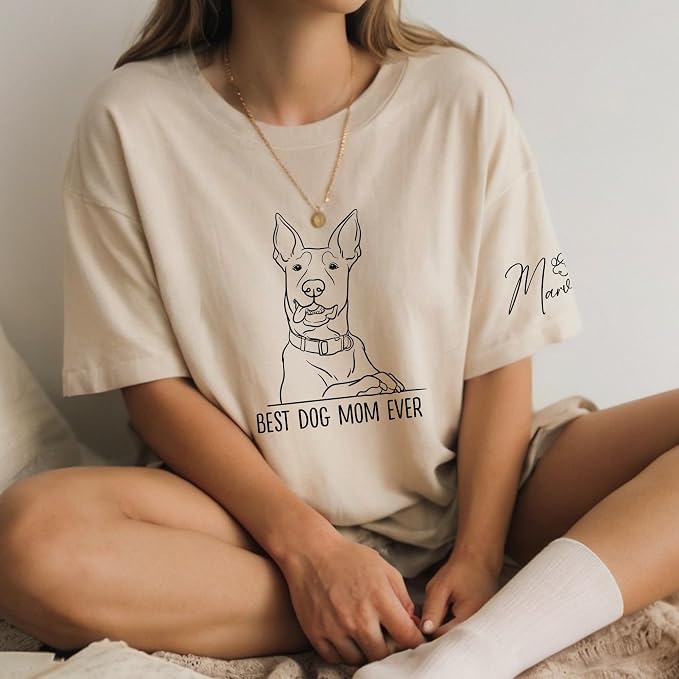 Custom Dog Mom Shirt Gifts for Women, Mother's Day Hoodie, Custom Shirt - Image 5