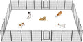 Dog Playpen 32 inch 28 Panels Indoor Outdoor Dog Pen by Jhsomdr